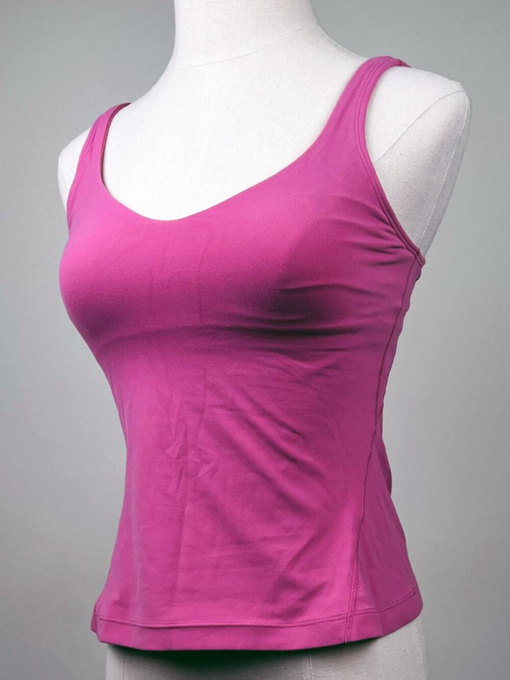 Lululemon Blush Pink Align Tank Top With Built-In Bra Size 4 Nulu Fabric Yoga